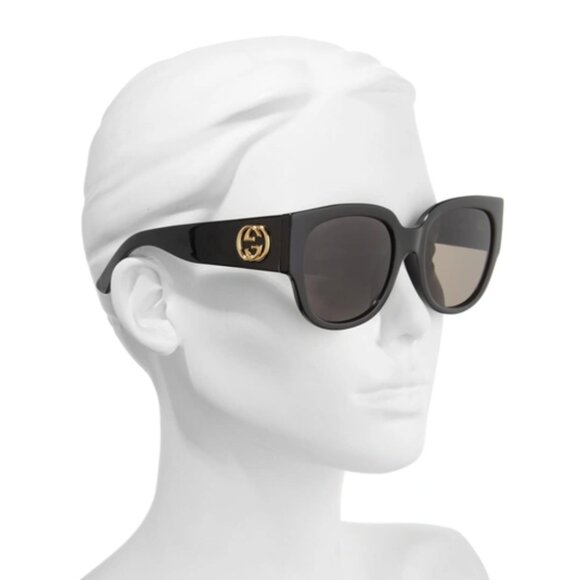 Gucci 55mm Square Cat Eye Sunglasses - Picture 1 of 9